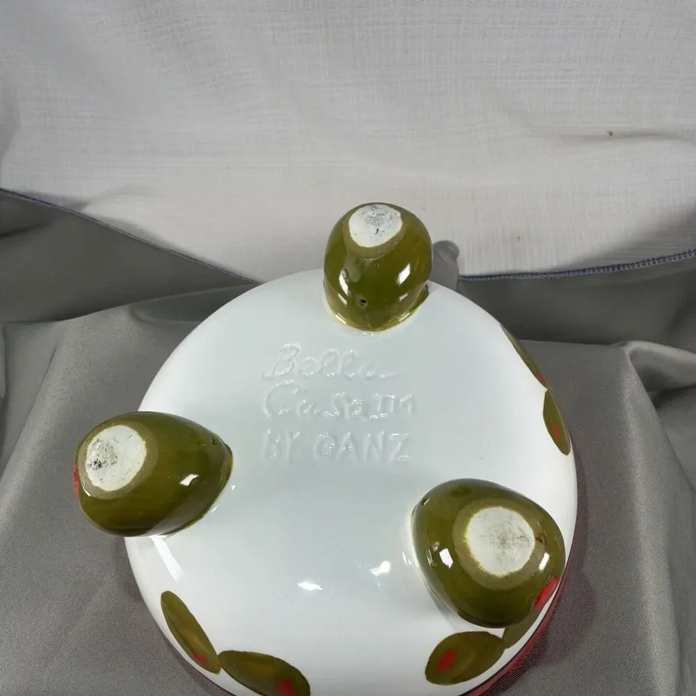Vintage Bella Casa by Ganz Olive Serving Bowl Tripod